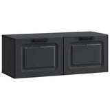 Wall-Mounted TV Cabinet Black 78.5 x 31 x 30 cm Engineered Wood 899396