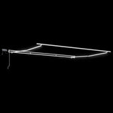 Awning Frame with LED Strip Lights White 500 x 350 cm Aluminium 313207