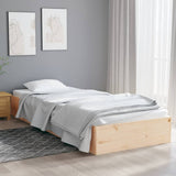 Bed Frame without Mattress Solid Wood 90x190 cm Single Single 820067