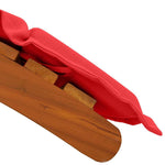 Sun lounger 2 pcs Red 184 x 55 x 64cm Solid Acacia wood 4107099