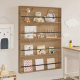 Magazine Rack with Shelf 2 pcs Artisan Oak 100 x 12 x 70 cm 890863