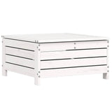 8 Piece Garden Sofa Set White Solid Wood Pine 3250597