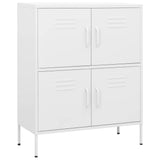 Storage Cabinet White Steel 80 x 35 x 101.5 cm 336143