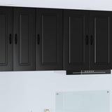 Dishwasher Panel Kalmar Black 40 x 31 x 80 cm Engineered Wood 884675