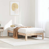 Bed Frame without Mattress 80x200 cm Solid Wood Pine 859214