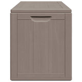 Garden Storage Box 180L Brown PP Wood Look 151231