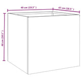 Planters 2 pcs 49x47x46 cm Corten Steel 821552
