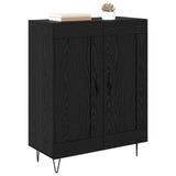 Sideboard Black Oak 69.5 x 34 x 90 cm Engineered Wood and Iron 881599