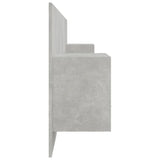 Bed Headboard with Cabinets Concrete Grey Engineered Wood 3115719