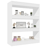 Book Cabinet/Room Divider White 80x30x103 cm Engineered wood 811700