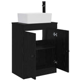 Bathroom Vanity with Sink Black 54 x 35 x 83 cm Engineered Wood 890131