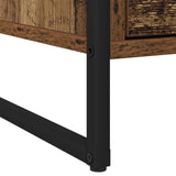 Bedside Table 2 pcs Old Wood 50 x 39.5 x 50 cm Engineered Wood 886687