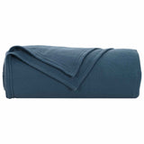 Throw Blankets 6 pcs Navy Blue 170 x 130 cm Fleece 42017061