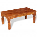 ZNTS Coffee Table Solid Wood 110x60x45 cm 244047