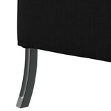 Highback Sofa Black 109 x 56 x 121 cm Fabric 42010834