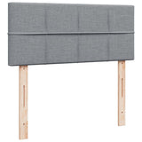 Box Spring Bed with Mattress Light Grey 120x200 cm Fabric 3285855
