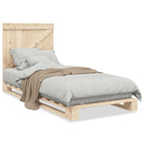 Bed Frame without Mattress with Headboard 90x200 cm Solid Wood 3281550