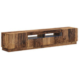 5 Piece LED TV Cabinet Old Wood Engineered Wood 3416849