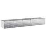 Raised Garden Bed Silver 400 x 80 x 55 cm galvanized 8006434