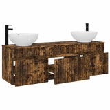 Bathroom Cabinet Set 3 pcs Smoked Oak 49 x 44.5 x 66.5 cm 3405762