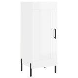 Sideboard High Gloss White 34.5x34x90 cm Engineered Wood 830454