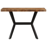 ZNTS Dining Table 110x55x75 cm Solid Wood Mango 358881