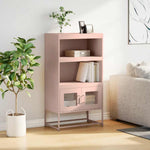 ZNTS Highboard Pink 68x39x123 cm Steel 853369