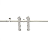 Sliding Door Hardware Kit 183 cm Stainless Steel Silver 142826