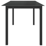 Garden Table Black Aluminium Large Durable Garden Table 312202