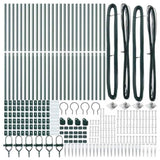Fence Post Other 26 pcs Silver 3.2 x 3.2 x 180 cm Steel 3350179