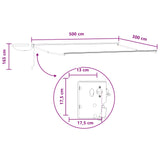 Electric Retractable Awning Taupe 100% Polyester and Aluminium 3426374