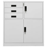 Office Cabinet Light grey Steel Medium Office Cabinets 336406