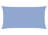 Sunshade Sail Blue and White 3.5 x 5 m HDPE 42032893