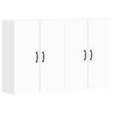 Wall Mounted Cabinets 2 pcs White Engineered Wood 3197881
