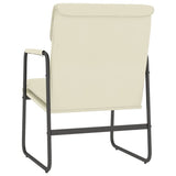 Lounge Chair Cream 55x64x80 cm Faux Leather 351361