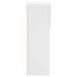 TV Cabinet with LED Lights White 30.5x30x90 cm 837001