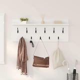 Wall-Mounted Coat Rack White 100 x 40 x 12 cm Engineered wood 874443