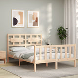 Bed Frame without Mattress Small Double Solid Wood Pine 3192526