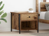 Bedside Cabinet 2 pcs Old Wood 40 x 42 x 50 cm Engineered Wood 881847
