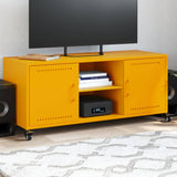 TV Cabinet Mustard Yellow 100.5x39x43.5 cm Steel 846665