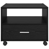 Coffee Table Black Oak 55 x 55 x 45cm Engineered Wood 880470