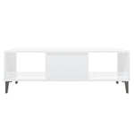 Coffee Table High Gloss White 103.5x60x35 cm Engineered Wood 806028
