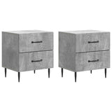 Bedside Cabinet 2 pcs Concrete Grey 43 x 34.5 x 47.5 cm 894762