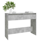Console Table Concrete Grey 100x35x76.5 cm Engineered Wood 809840