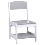 Children's Table with 2 Chairs White MDF 80283