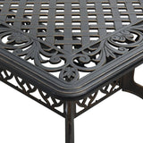 Garden Table Bronze 150x90x72 cm Cast Aluminium 4002803