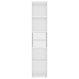 ZNTS Book Cabinet High Gloss White 36x30x171 cm Engineered Wood 802873