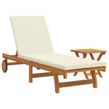 Sun Lounger Reclining 1-person 2 pcs Brown Solid Acacia Wood 3325200