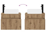 Wall-mounted Sink Vanity Artisan Oak 49 x 41 x 63 cm 890571