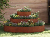 Garden Planter Rusty 90 x 90 x 20 cm Weathering Steel 873654